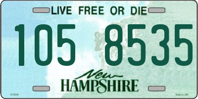 NH license plate 1058535