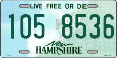 NH license plate 1058536