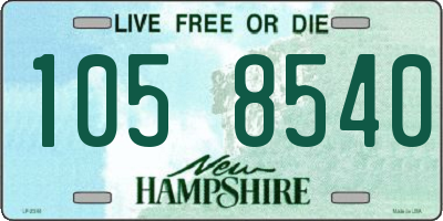 NH license plate 1058540