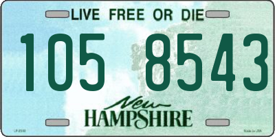 NH license plate 1058543
