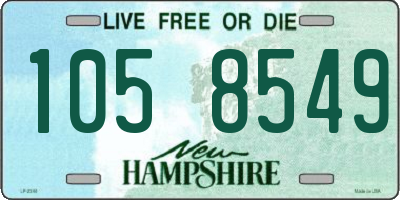 NH license plate 1058549
