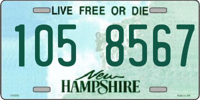 NH license plate 1058567
