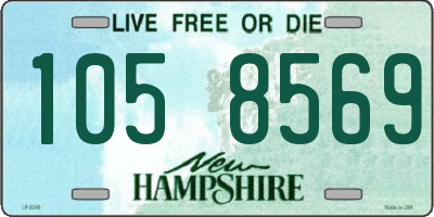NH license plate 1058569