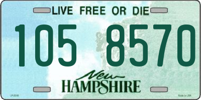 NH license plate 1058570