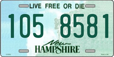 NH license plate 1058581