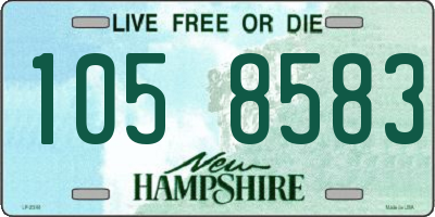 NH license plate 1058583