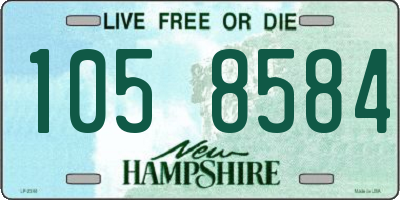 NH license plate 1058584