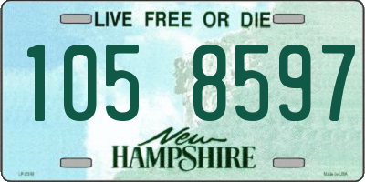 NH license plate 1058597