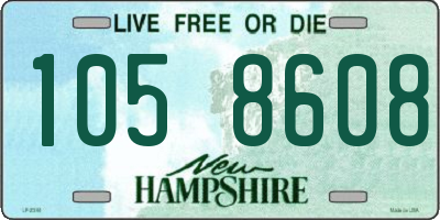 NH license plate 1058608