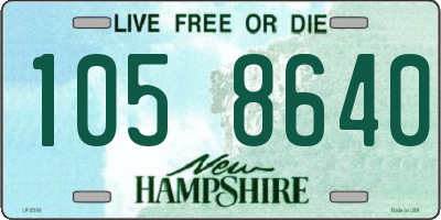 NH license plate 1058640