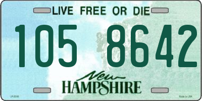 NH license plate 1058642