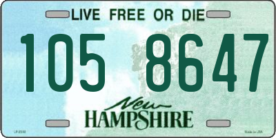 NH license plate 1058647