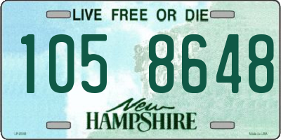 NH license plate 1058648