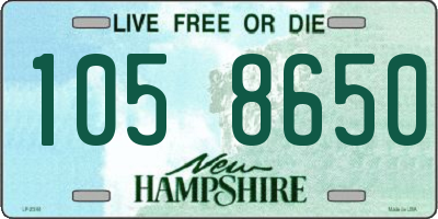 NH license plate 1058650
