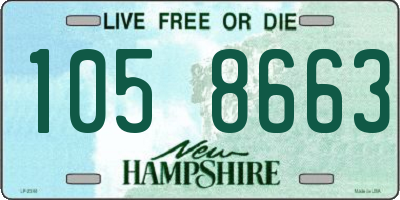 NH license plate 1058663