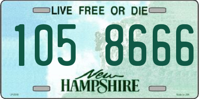 NH license plate 1058666