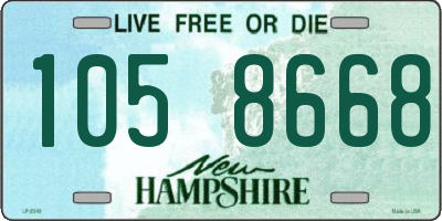 NH license plate 1058668