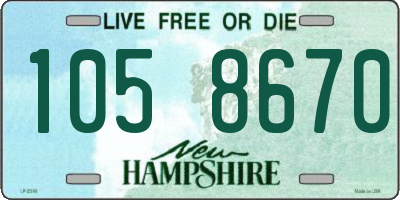 NH license plate 1058670