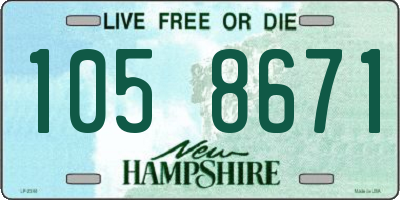 NH license plate 1058671
