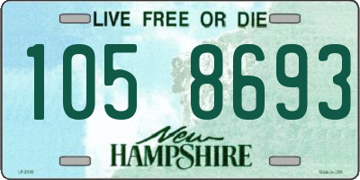 NH license plate 1058693