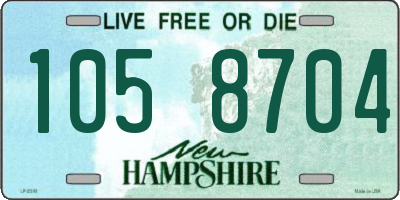 NH license plate 1058704