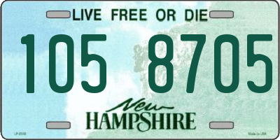 NH license plate 1058705