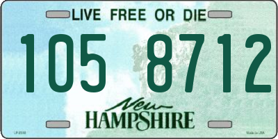 NH license plate 1058712