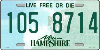 NH license plate 1058714