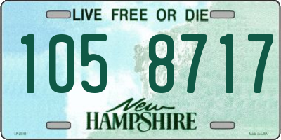 NH license plate 1058717
