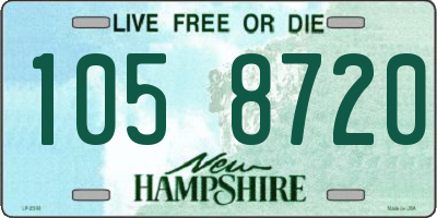 NH license plate 1058720