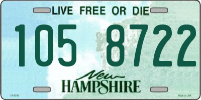 NH license plate 1058722