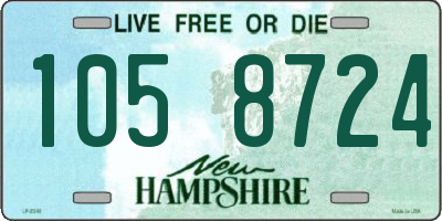 NH license plate 1058724