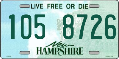 NH license plate 1058726