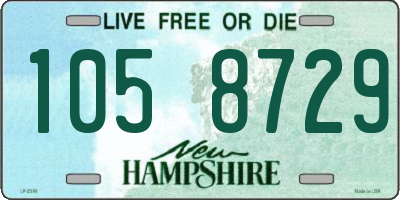 NH license plate 1058729