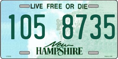 NH license plate 1058735