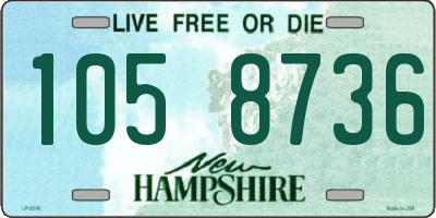 NH license plate 1058736