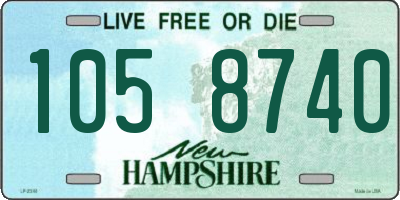 NH license plate 1058740