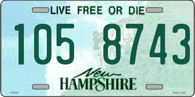 NH license plate 1058743