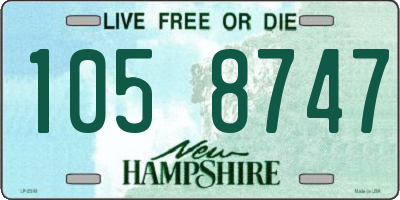 NH license plate 1058747