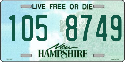 NH license plate 1058749