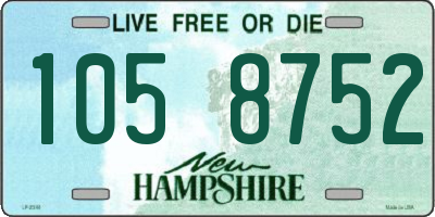 NH license plate 1058752