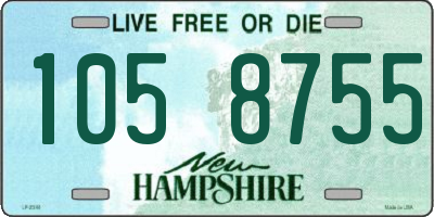 NH license plate 1058755