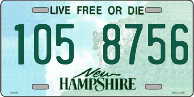 NH license plate 1058756