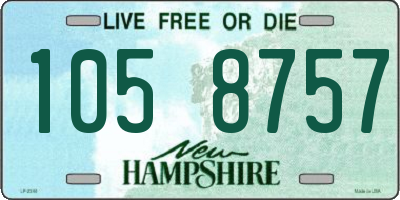 NH license plate 1058757