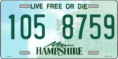 NH license plate 1058759