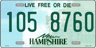 NH license plate 1058760