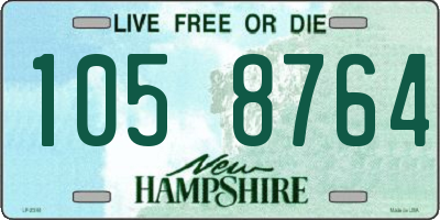 NH license plate 1058764