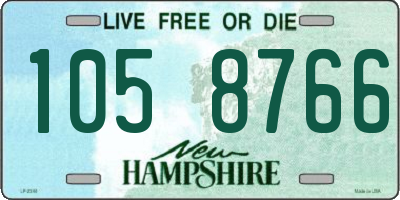NH license plate 1058766