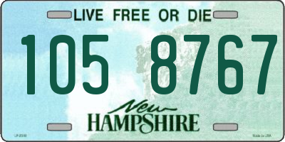 NH license plate 1058767