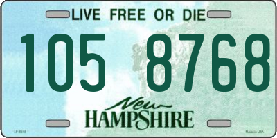 NH license plate 1058768